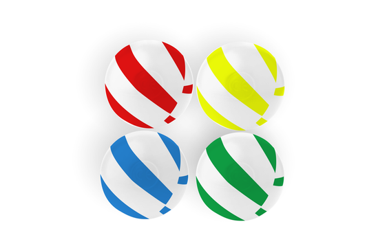 Gestreift Mix - Bällebad Bälle 6cm 100Stück