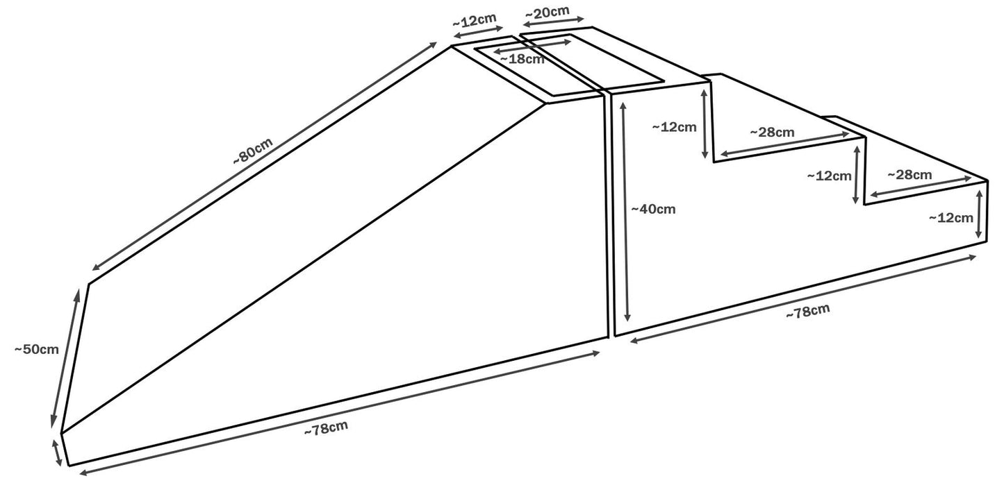 Rutsche M Schaumstoffbausteine Kletter-Set