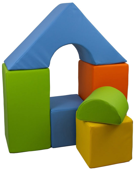 6 Schaumstoffbausteine-Set Mini-Schloss