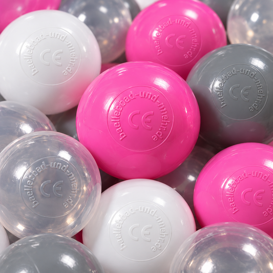 Bällebad Bälle 6 cm – Pink Mix | 900 Stück | robuste Spielbälle für Kinder | TÜV geprüft, schadstofffrei & sicher
