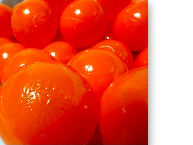 Bio Bällebad Bälle - Orange 6cm 100Stück günstig online kaufen