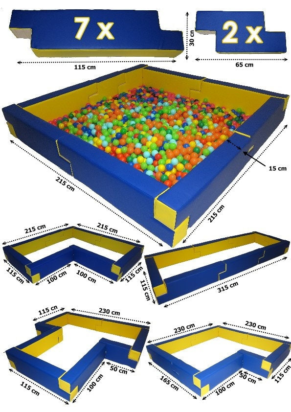 Multifunktions Bällebad für Kinder – modularer Ballpool für Indoor & Outdoor | sicher, stabil & flexibel