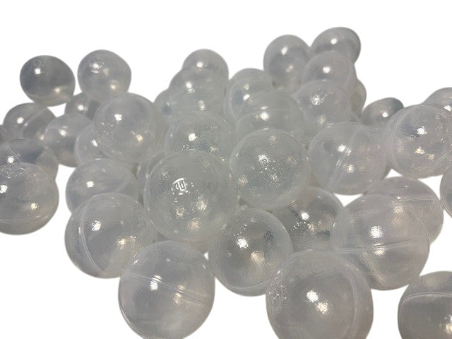 Bio Bällebad Bälle - Transparent 6cm 100Stück günstig online kaufen