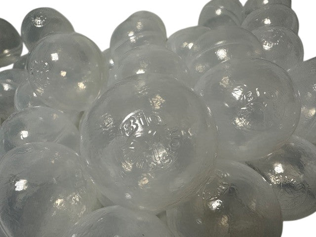 Bio Bällebad Bälle - Transparent 6cm 100Stück günstig online kaufen